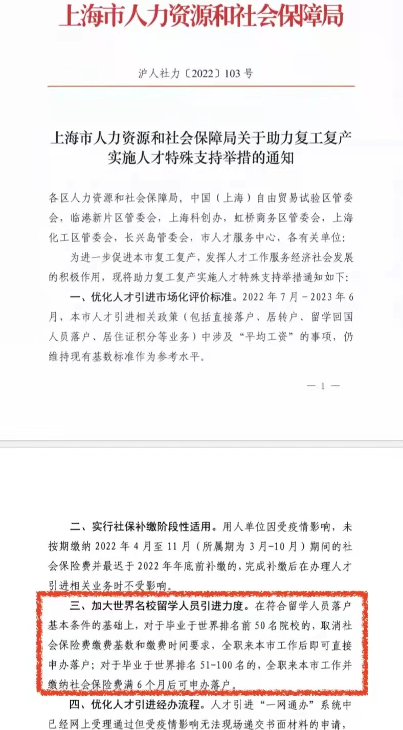 重磅！Top50名校毕业可落户上海，2023年QS排名重磅发布(图2)