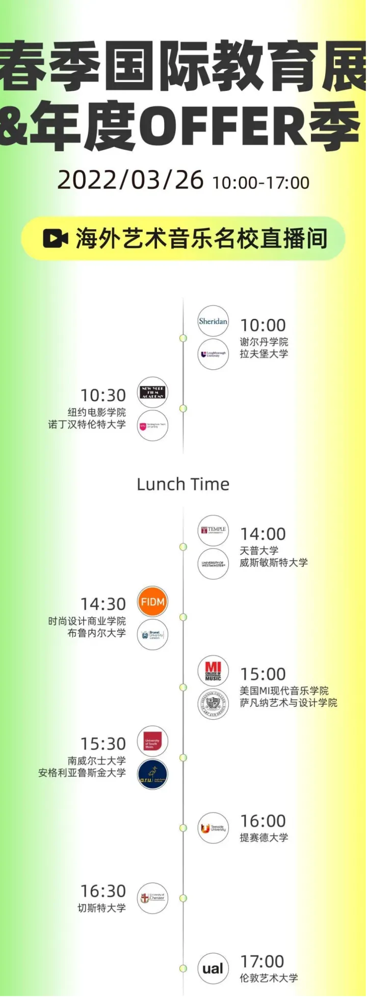 美行2022春季线上国际教育展来袭，涵盖100所世界名校、50+大师课、年度offer季…(图2)